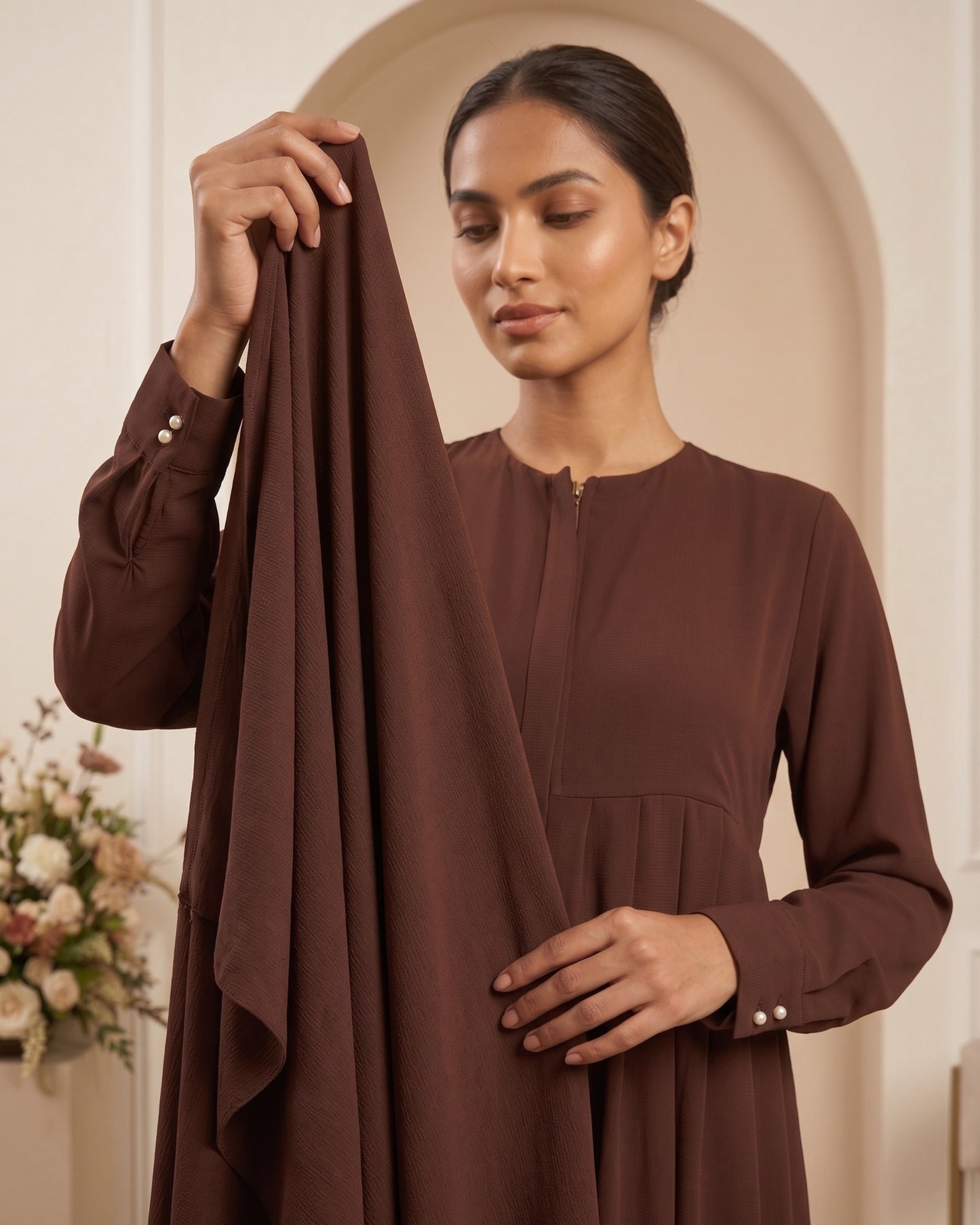 Essential Georgette Daily Abaya – Lightweight Flare & Comfort Fit