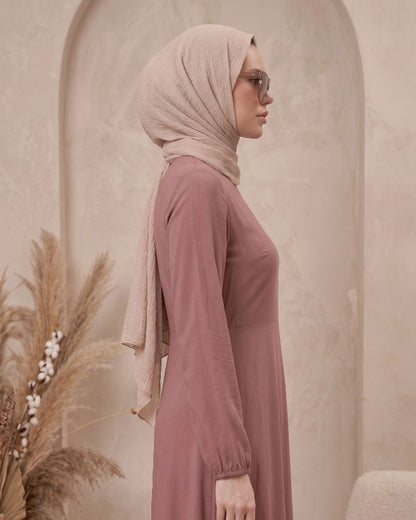 Premium Sage Green Embroidered Georgette Abaya