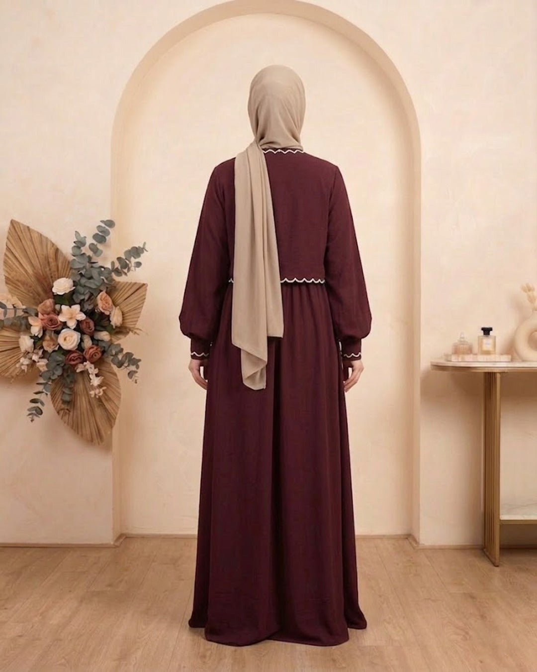 Stuff Georgette Elegant Modest Abaya