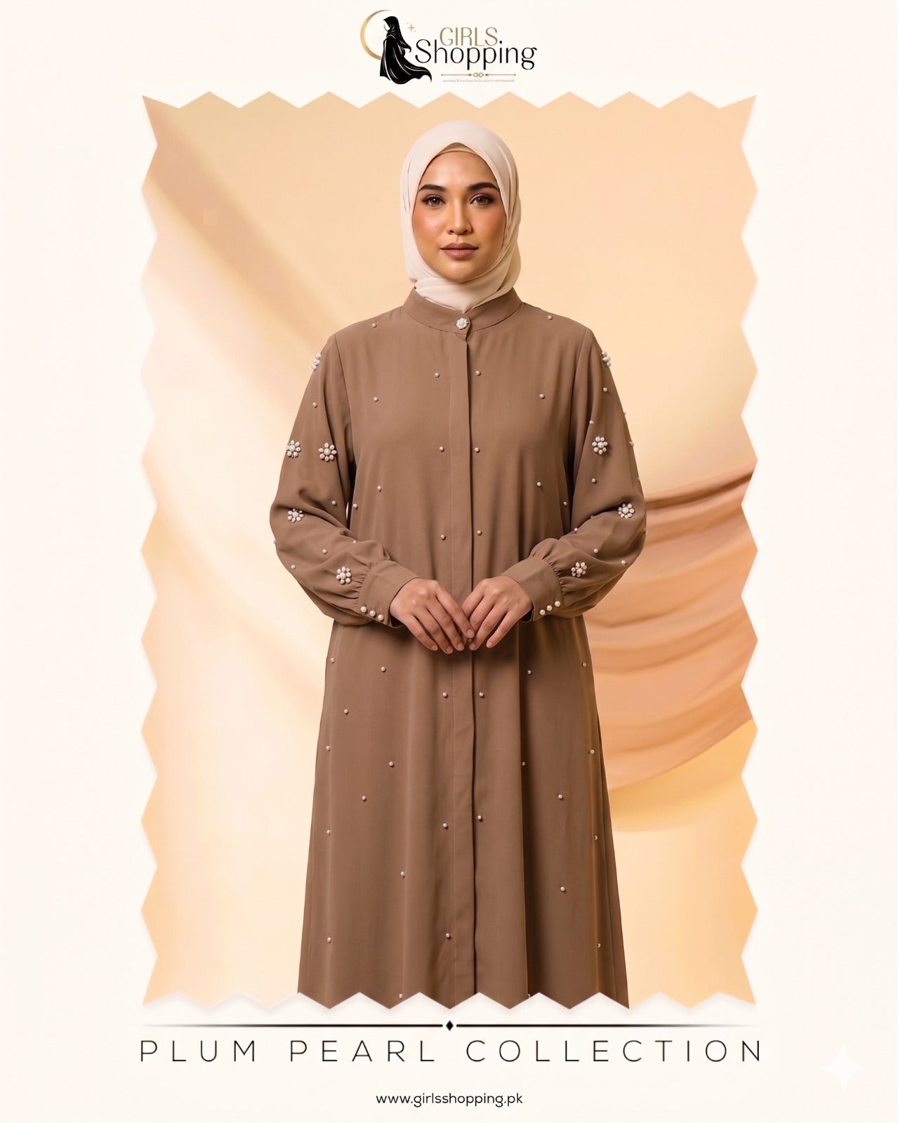 Stuff Georgette Elegant Modest Abaya