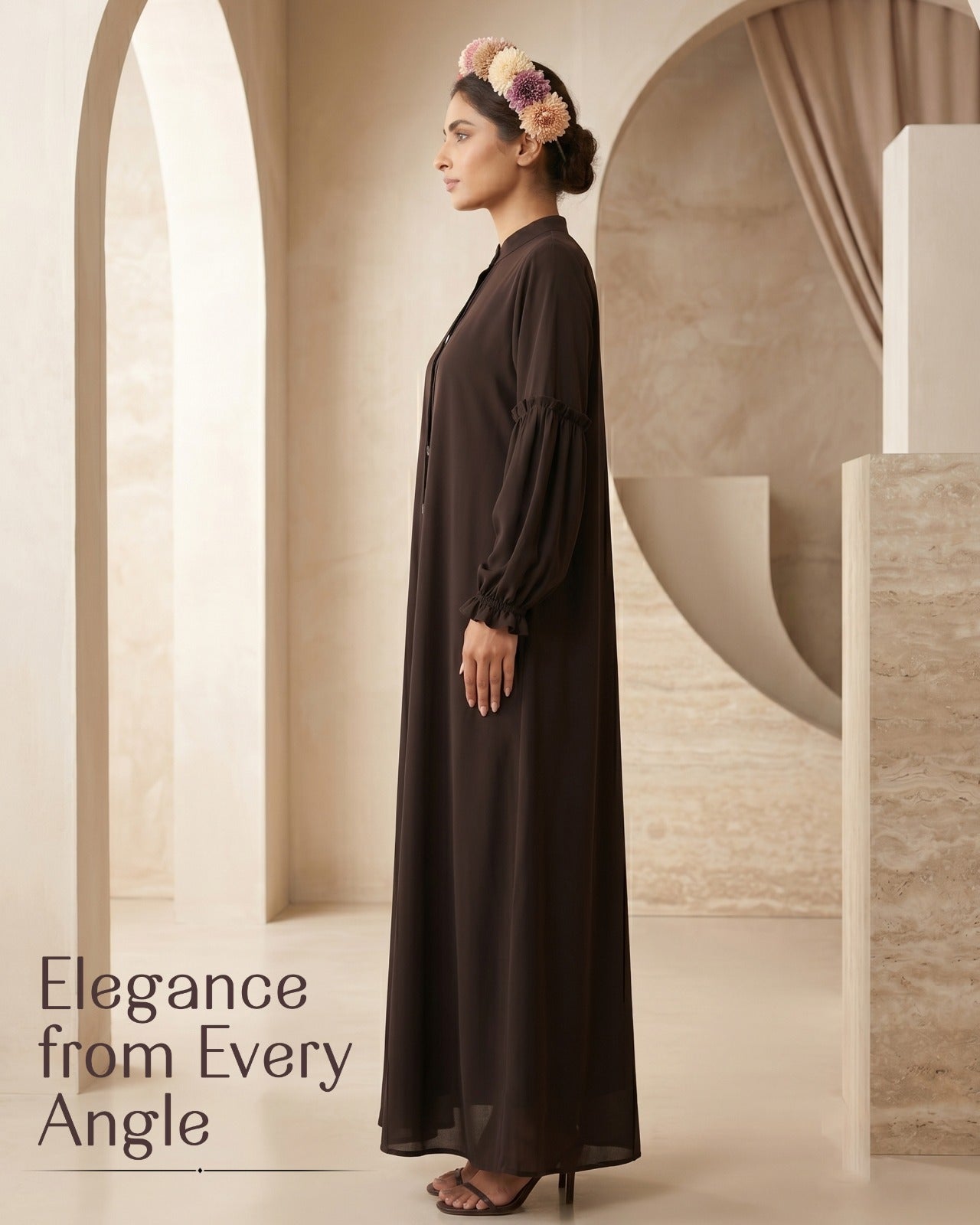 Premium Georgette A-Line Abaya – Defined by Refinement