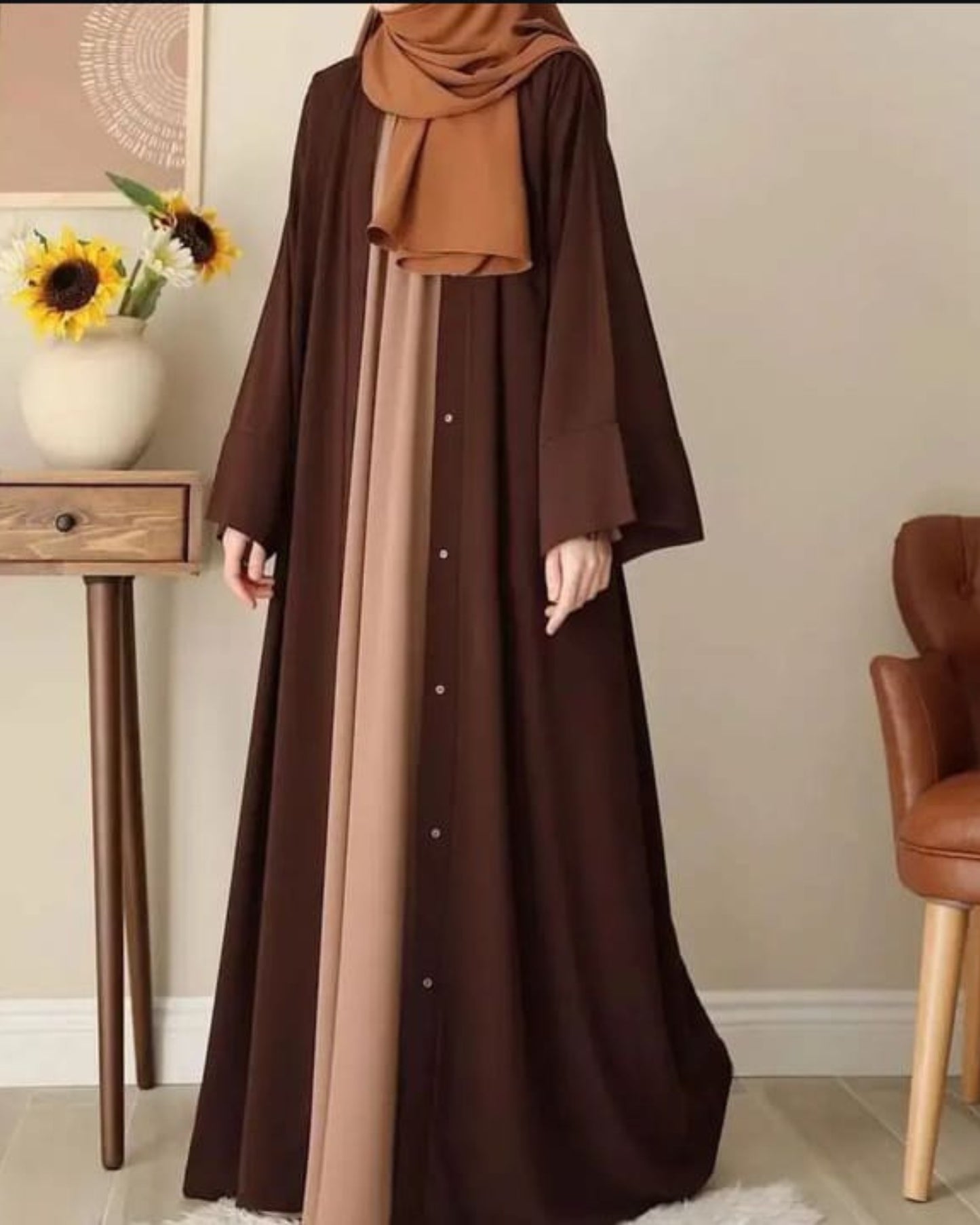 Stuff Georgette Elegant Modest Abaya