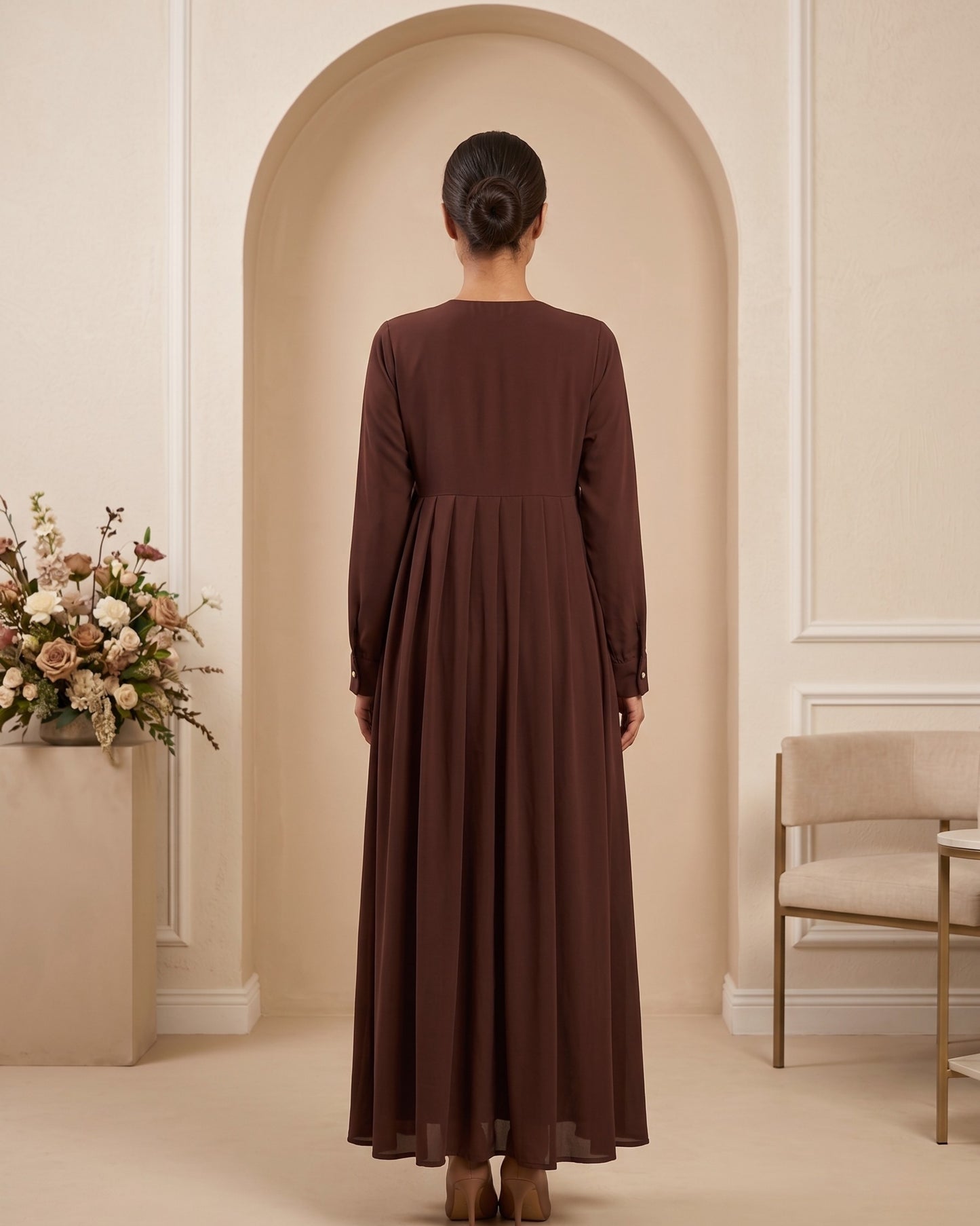 Essential Georgette Daily Abaya – Lightweight Flare & Comfort Fit