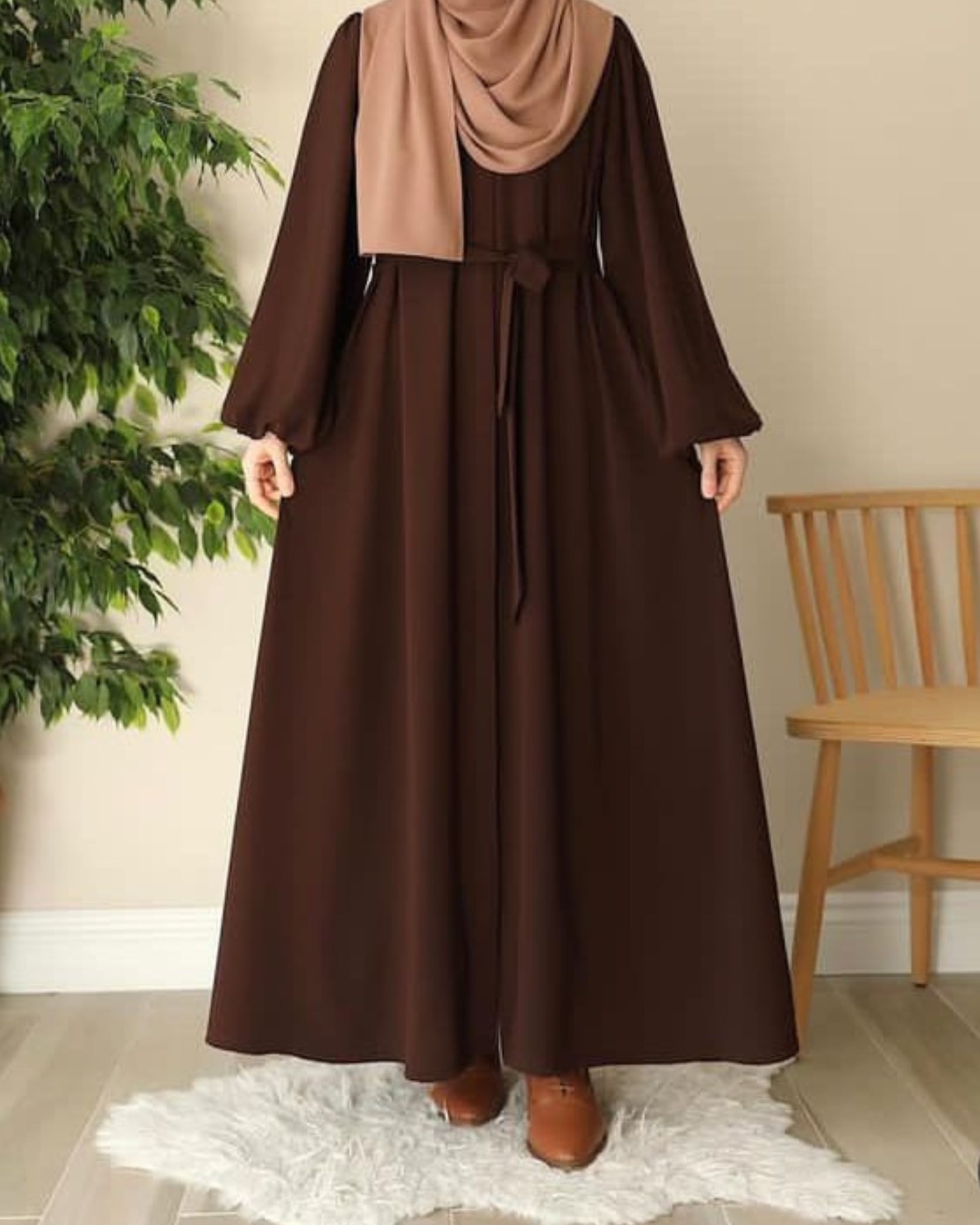 Stuff Georgette Elegant Modest Abaya