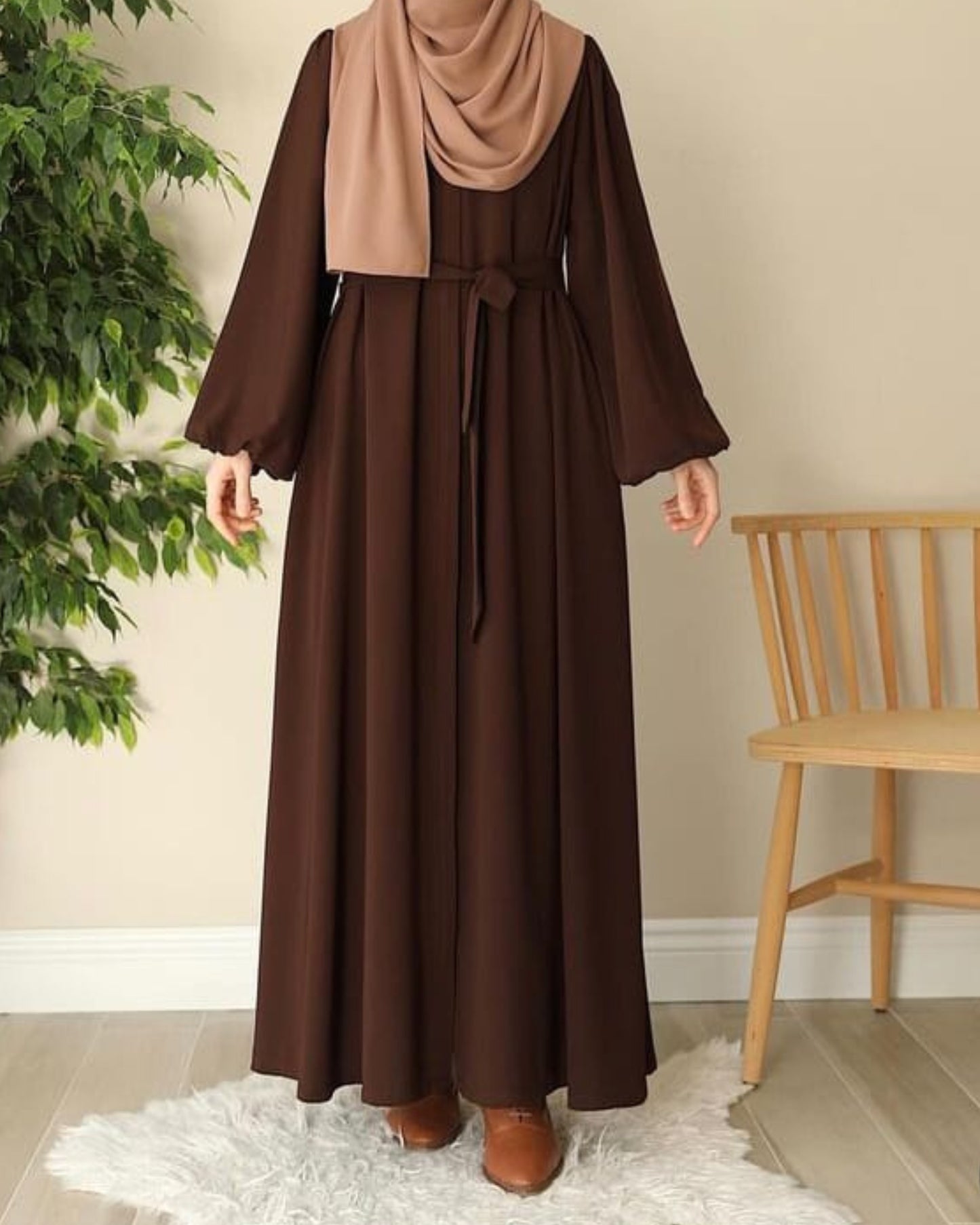 Stuff Georgette Elegant Modest Abaya