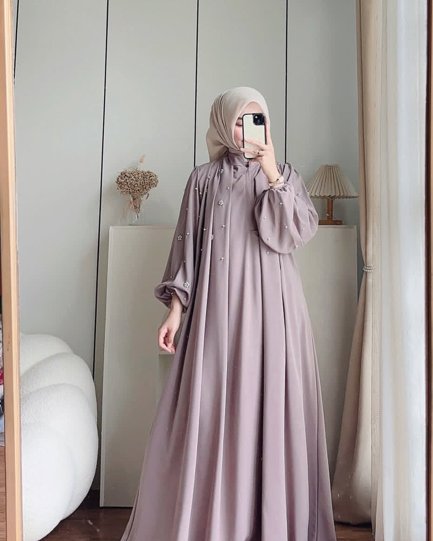 Stuff Georgette Elegant Modest Abaya