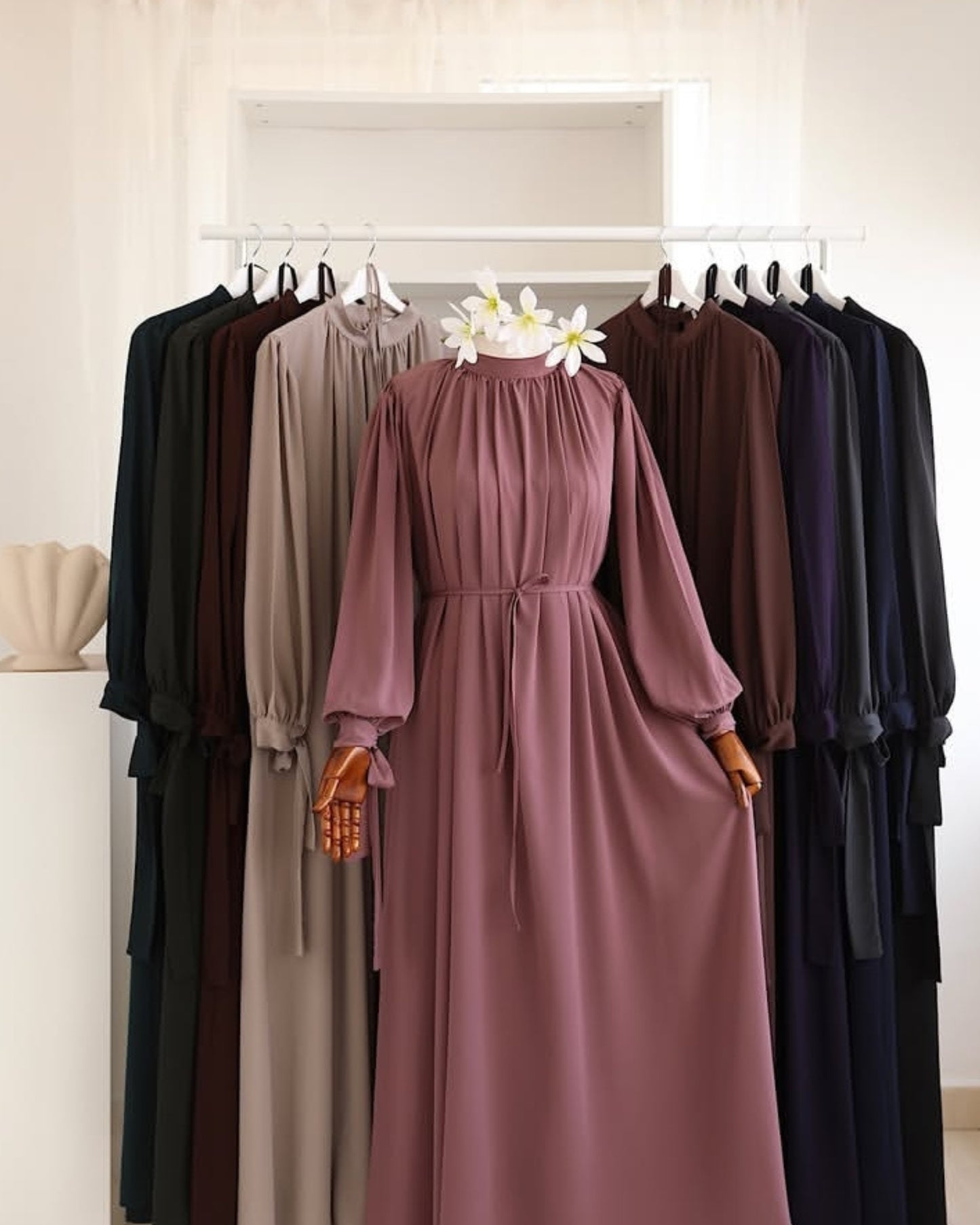 Stuff Georgette Elegant Modest Abaya