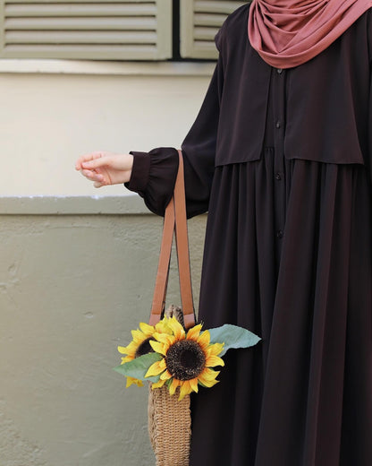 Stuff Georgette Elegant Modest Abaya