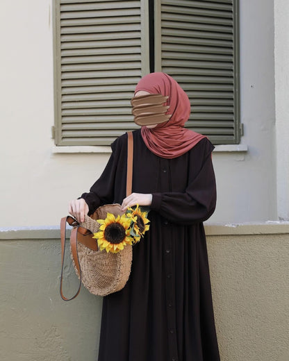 Stuff Georgette Elegant Modest Abaya