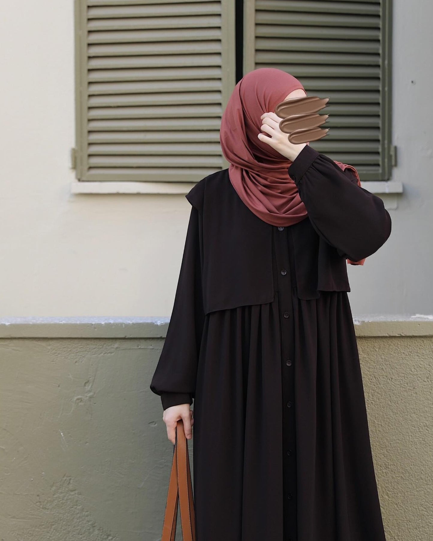Stuff Georgette Elegant Modest Abaya