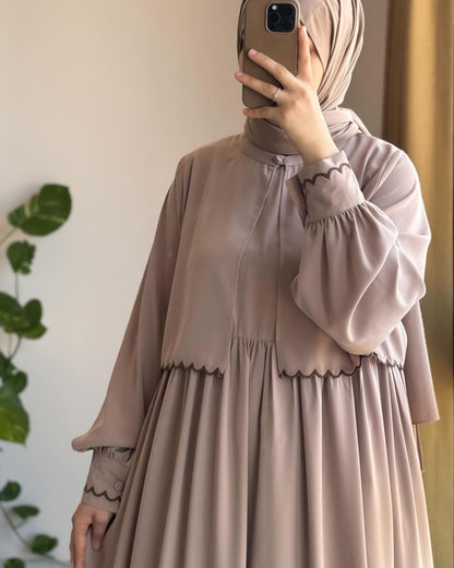 Stuff Georgette Elegant Modest Abaya