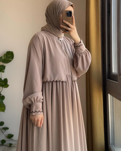 Stuff Georgette Elegant Modest Abaya