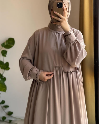 Stuff Georgette Elegant Modest Abaya
