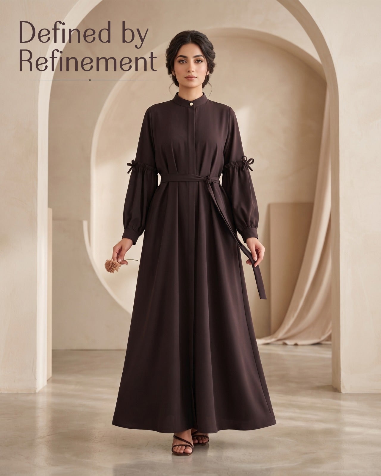 Premium Georgette A-Line Abaya – Defined by Refinement
