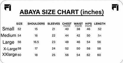 Stuff Georgette Elegant Modest Abaya