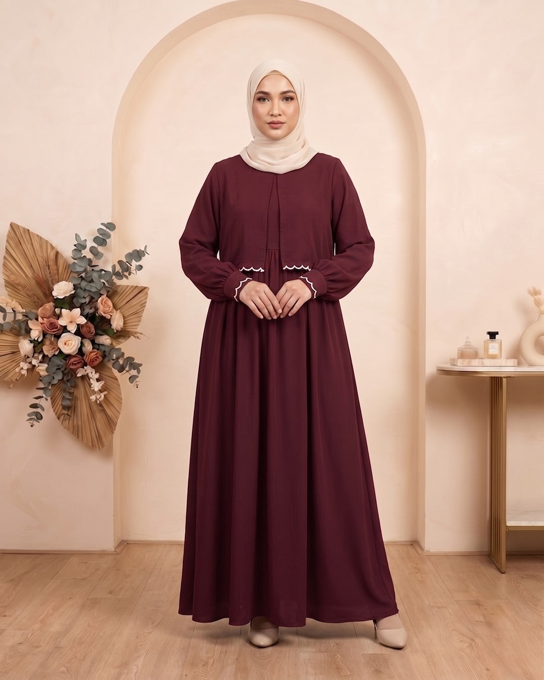Stuff Georgette Elegant Modest Abaya