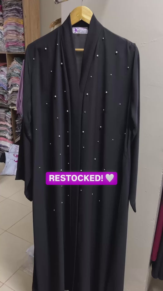 College Wear Pearls Abaya