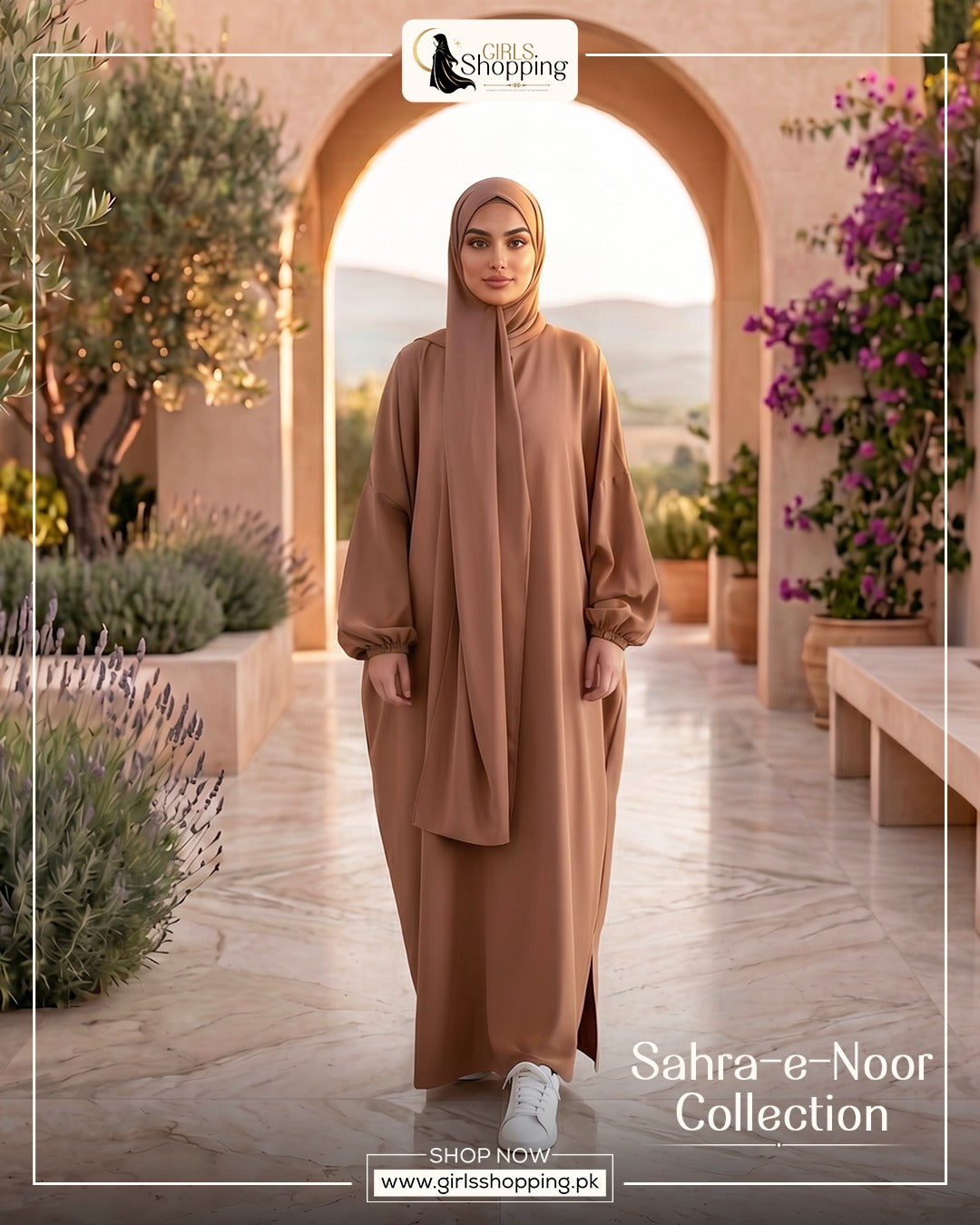 Classic Maroon Georgette Batwing Abaya – Sahra-e-Noor Collection